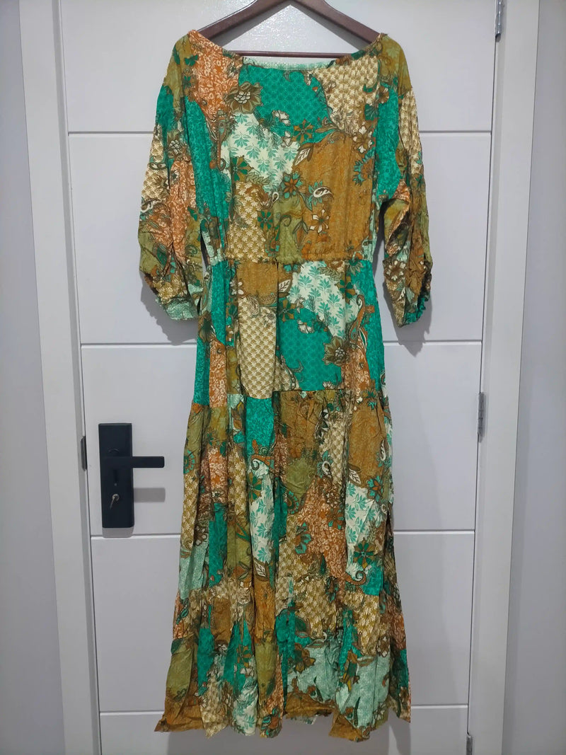 Ballet Maxi Dress Wanderlust print