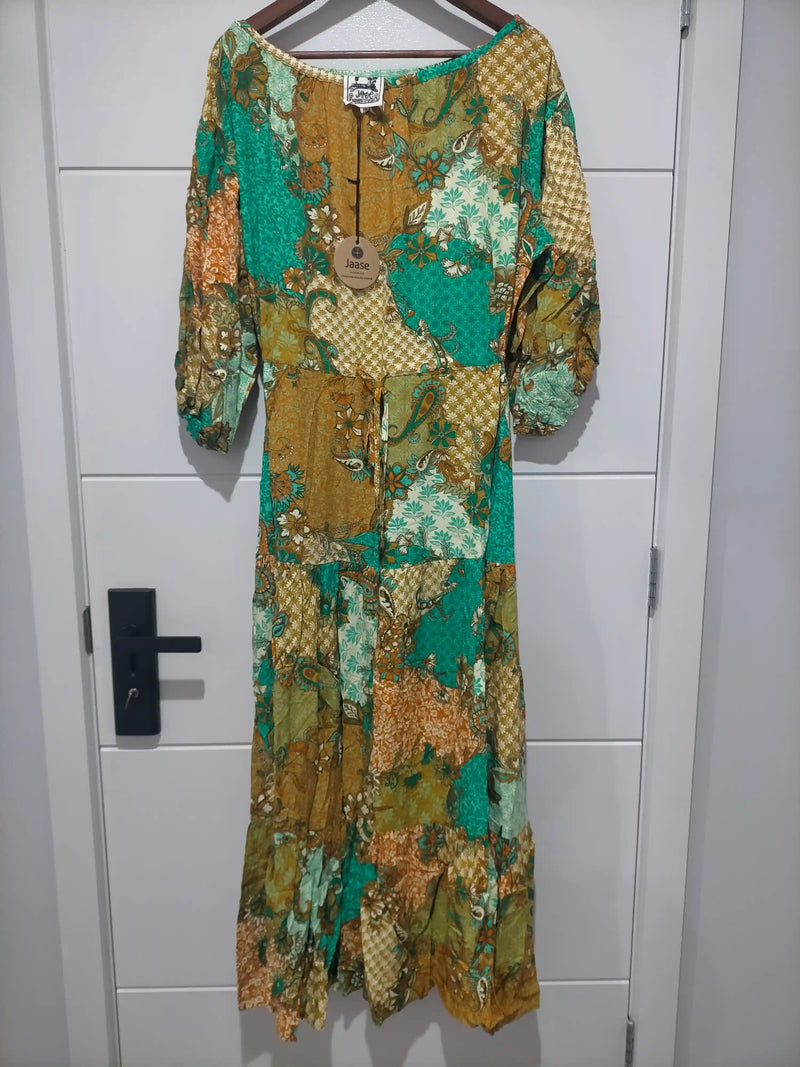 Ballet Maxi Dress Wanderlust print