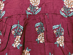 Bee Blouse Grenache print