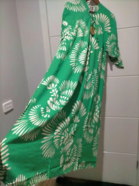Bree Kaftan Maxi Dress Canary Island print