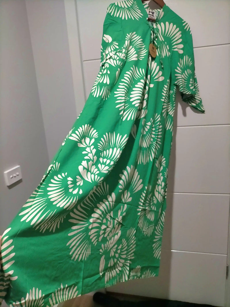 Bree Kaftan Maxi Dress Canary Island print