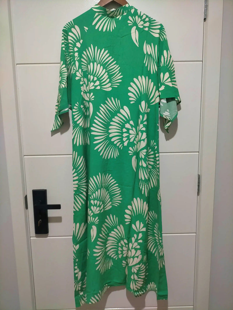Bree Kaftan Maxi Dress Canary Island print