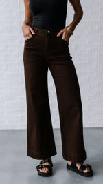 Brownstone Straight Leg Flare Jeans - Chocolate