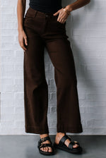 Brownstone Straight Leg Flare Jeans - Chocolate