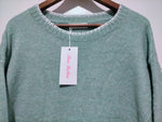 Canyon Slouch Blanket Stitch Knit - Sage