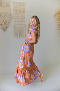 Carmen Maxi Dress Amara print