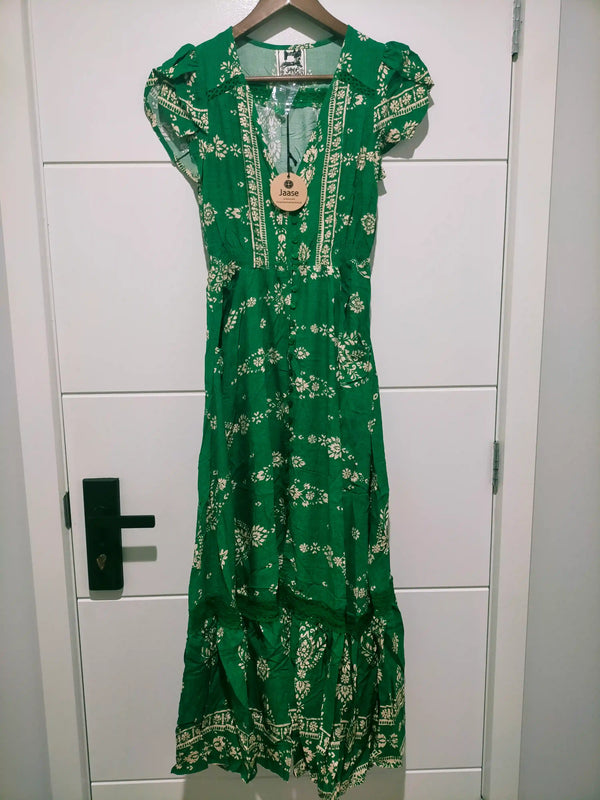 Carmen Maxi Dress Kiva print