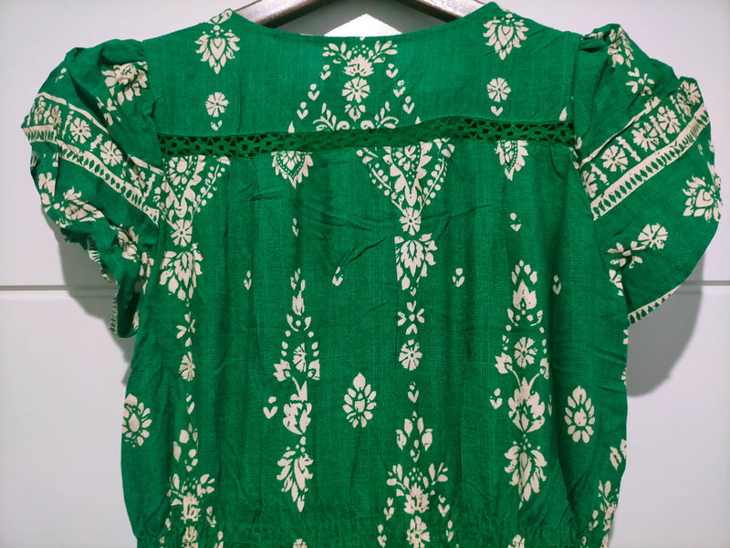Carmen Maxi Dress Kiva print