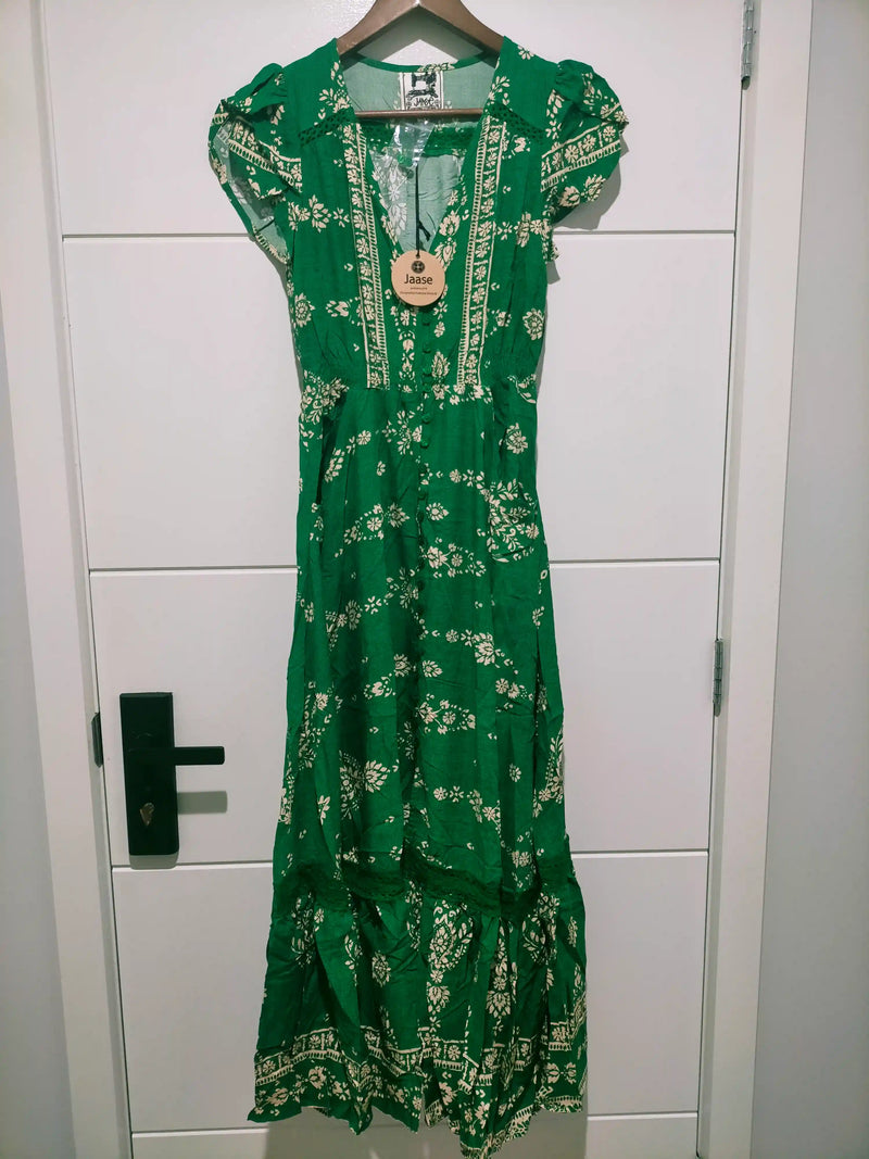 Carmen Maxi Dress Kiva print