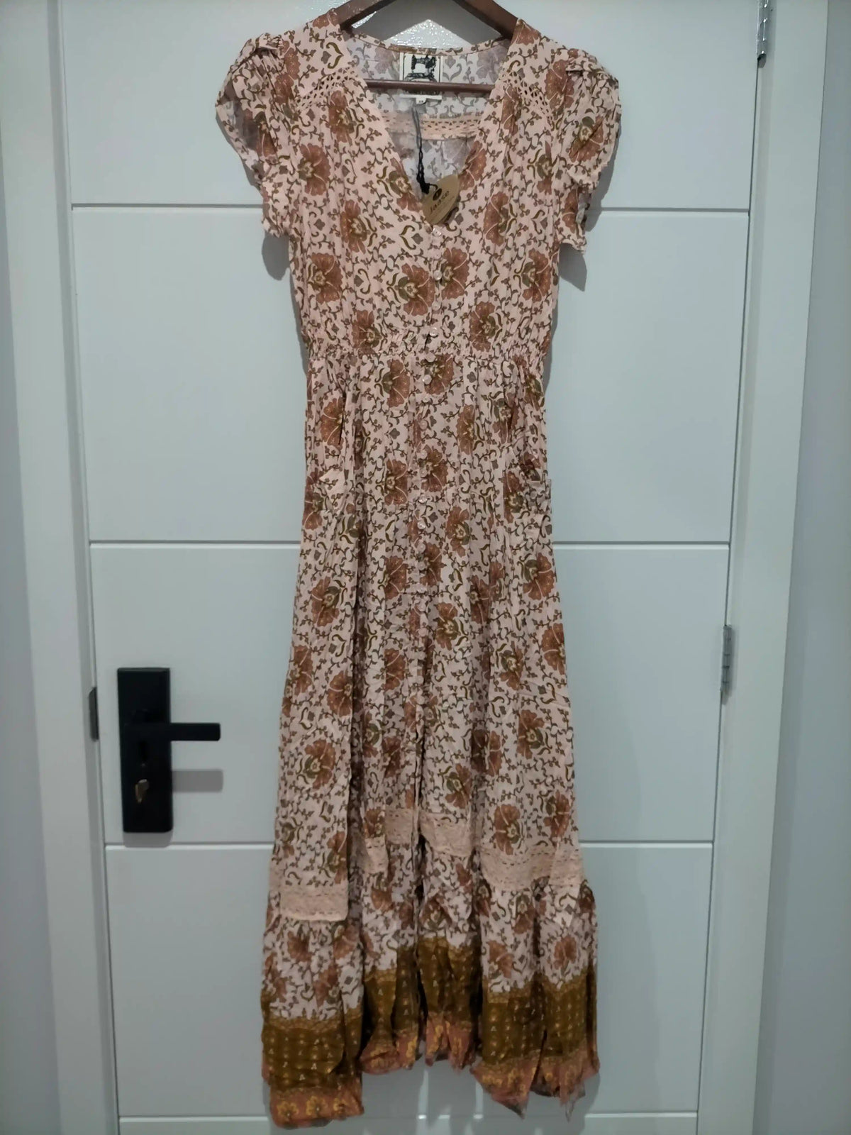 Carmen Maxi Dress ~ Wild Gypsy print