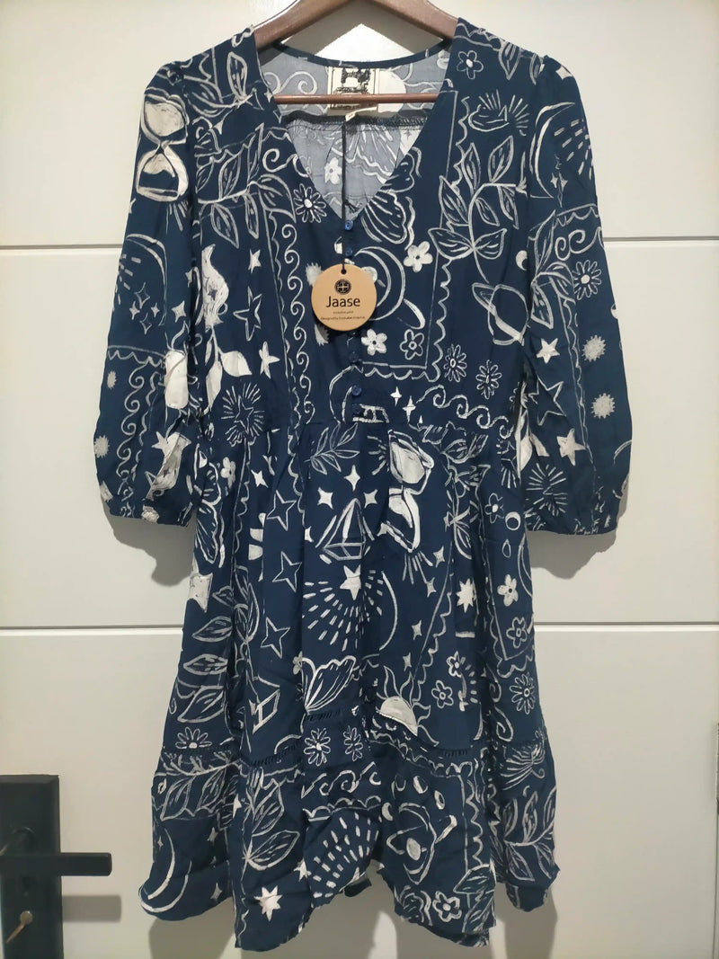 Celine Mini Dress Elements print