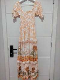 Claudette Maxi Dress Yasmina print by Jaase Kenzie Tenzie