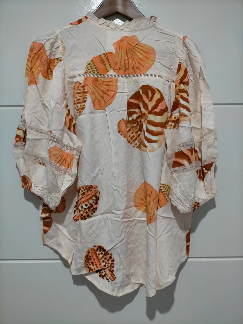 Cyra Blouse Marcel print