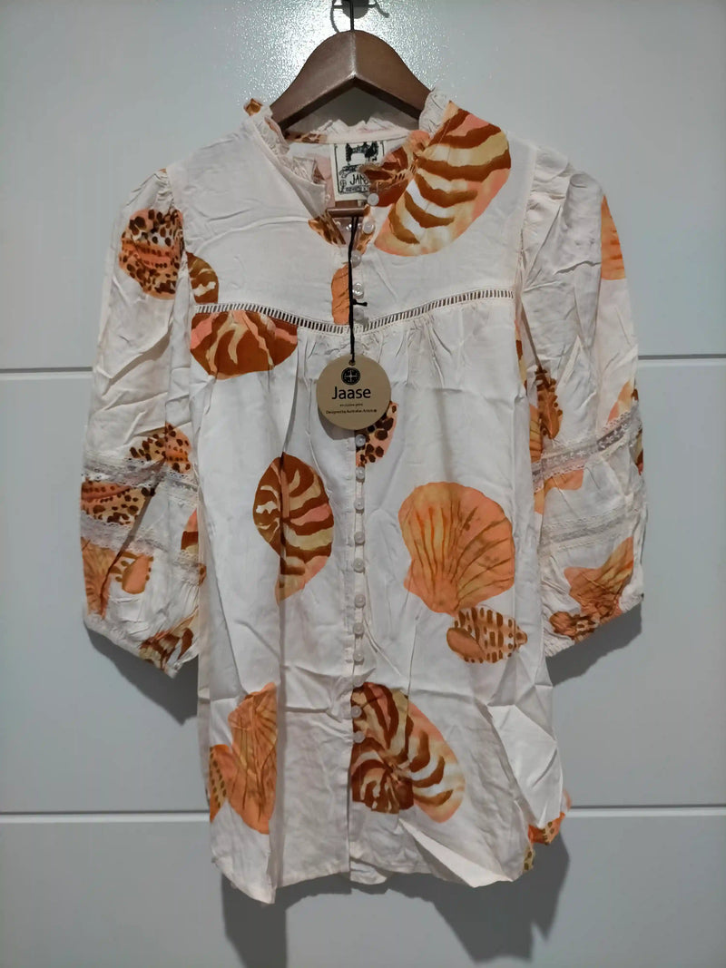 Cyra Blouse Marcel print