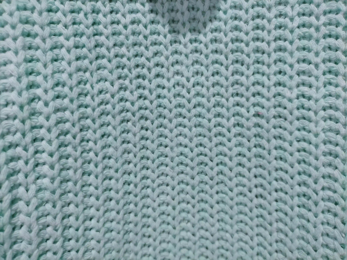 Florence Chunky Plait Pocket Knit Cardigan - Mint