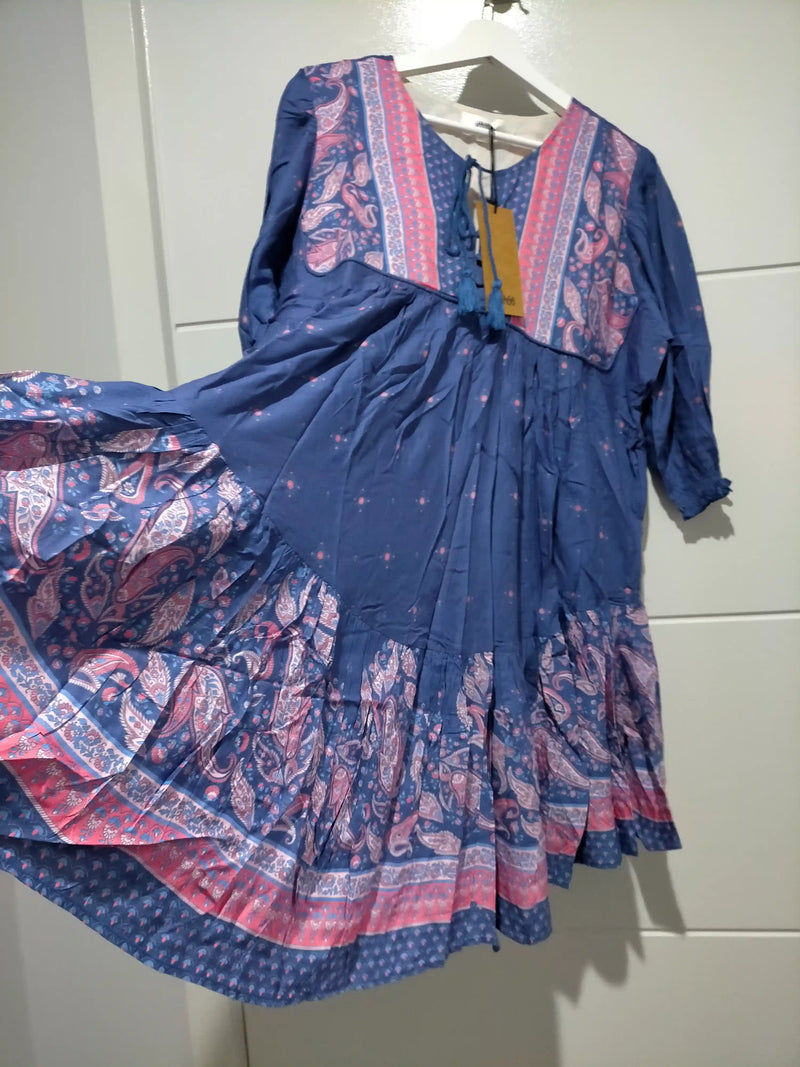 Goldie Mini Dress Celestial print