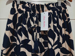 Hollywood Maxi Skirt Navy Vine print