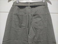 Indiana Stretch Wide Leg Belted Jean ~ Khaki