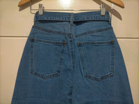 Indiana Stretch Wide Leg Belted Jean ~ Mid Blue