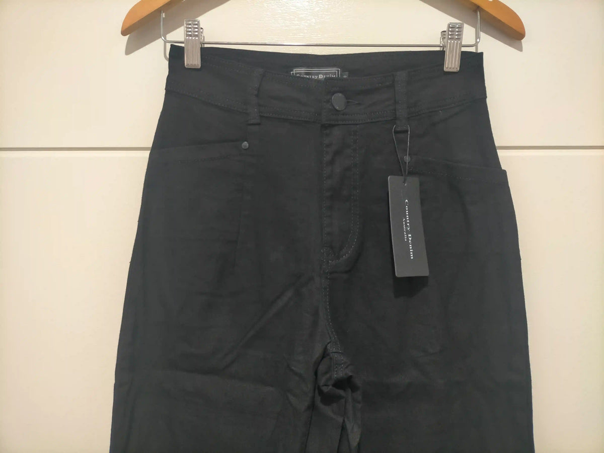 J-Lo Wide Leg Crop Jeans ~ Black