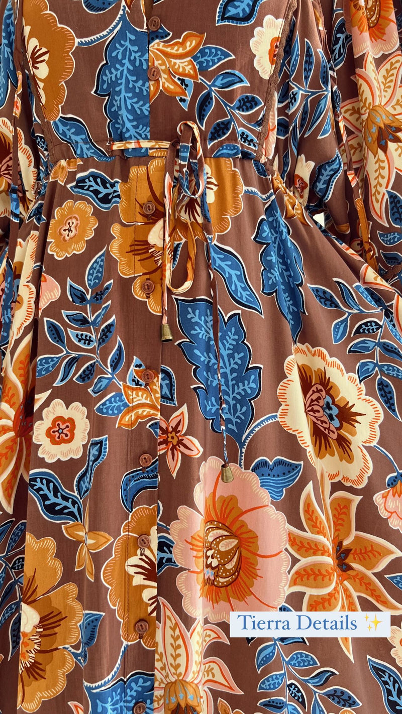 Eve Midi Dress Tierra Print
