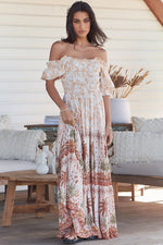 Claudette Maxi Dress Yasmina print by Jaase Kenzie Tenzie