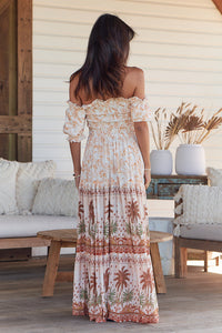 Claudette Maxi Dress Yasmina print by Jaase Kenzie Tenzie