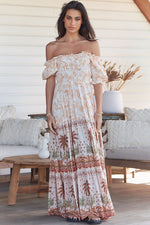 Claudette Maxi Dress Yasmina print by Jaase Kenzie Tenzie