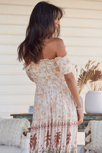Claudette Maxi Dress Yasmina print by Jaase Kenzie Tenzie