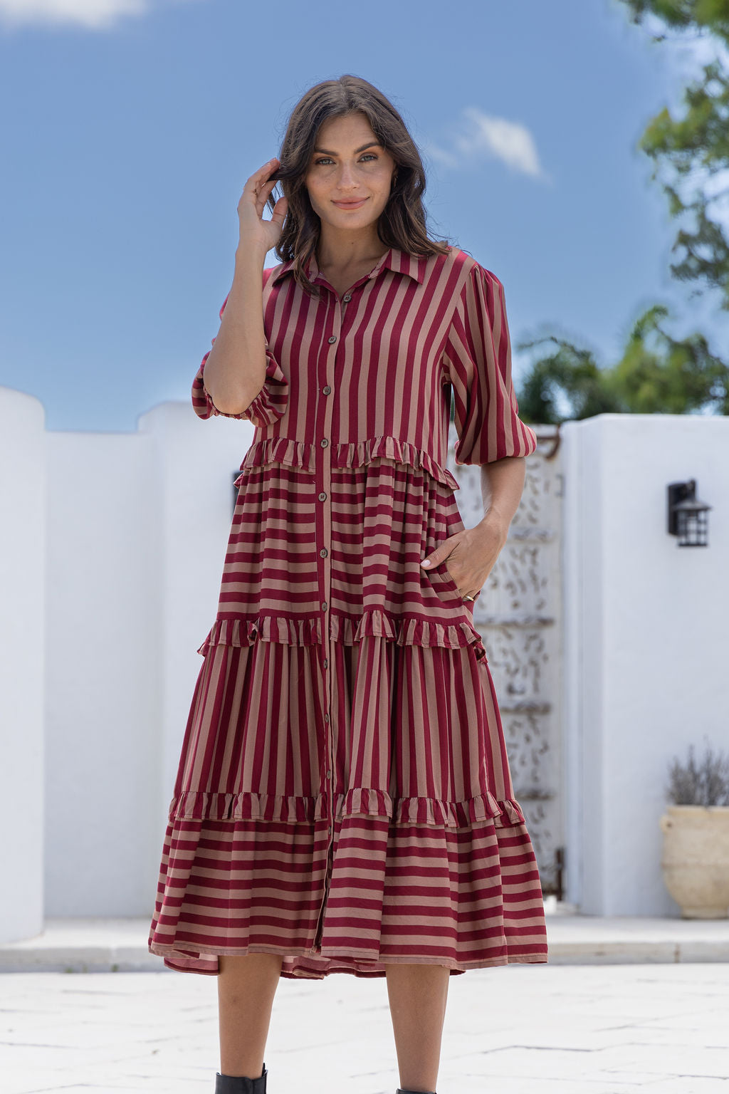 Belmont Midi Dress ~ Mayfair Muse Print