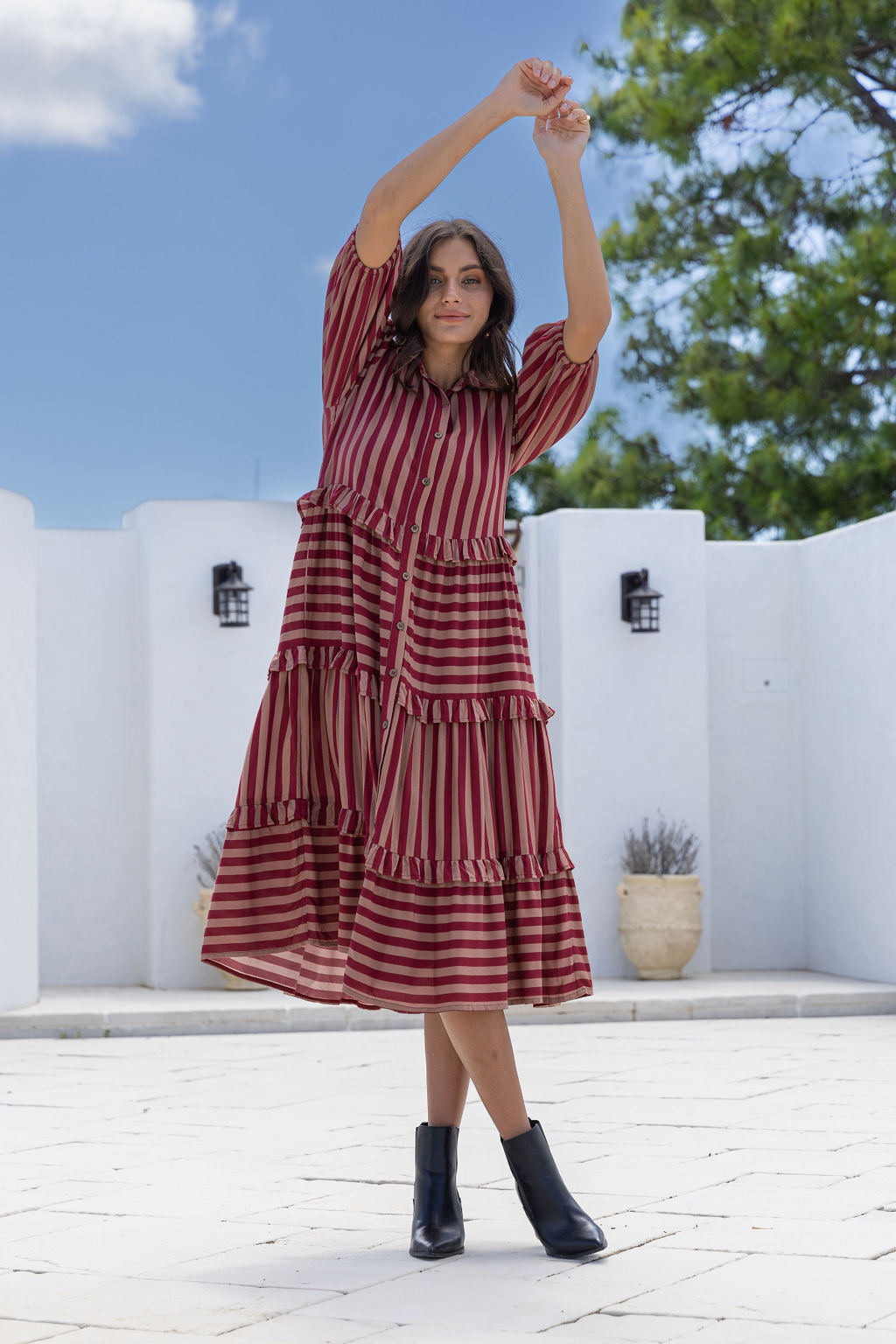 Belmont Midi Dress ~ Mayfair Muse Print