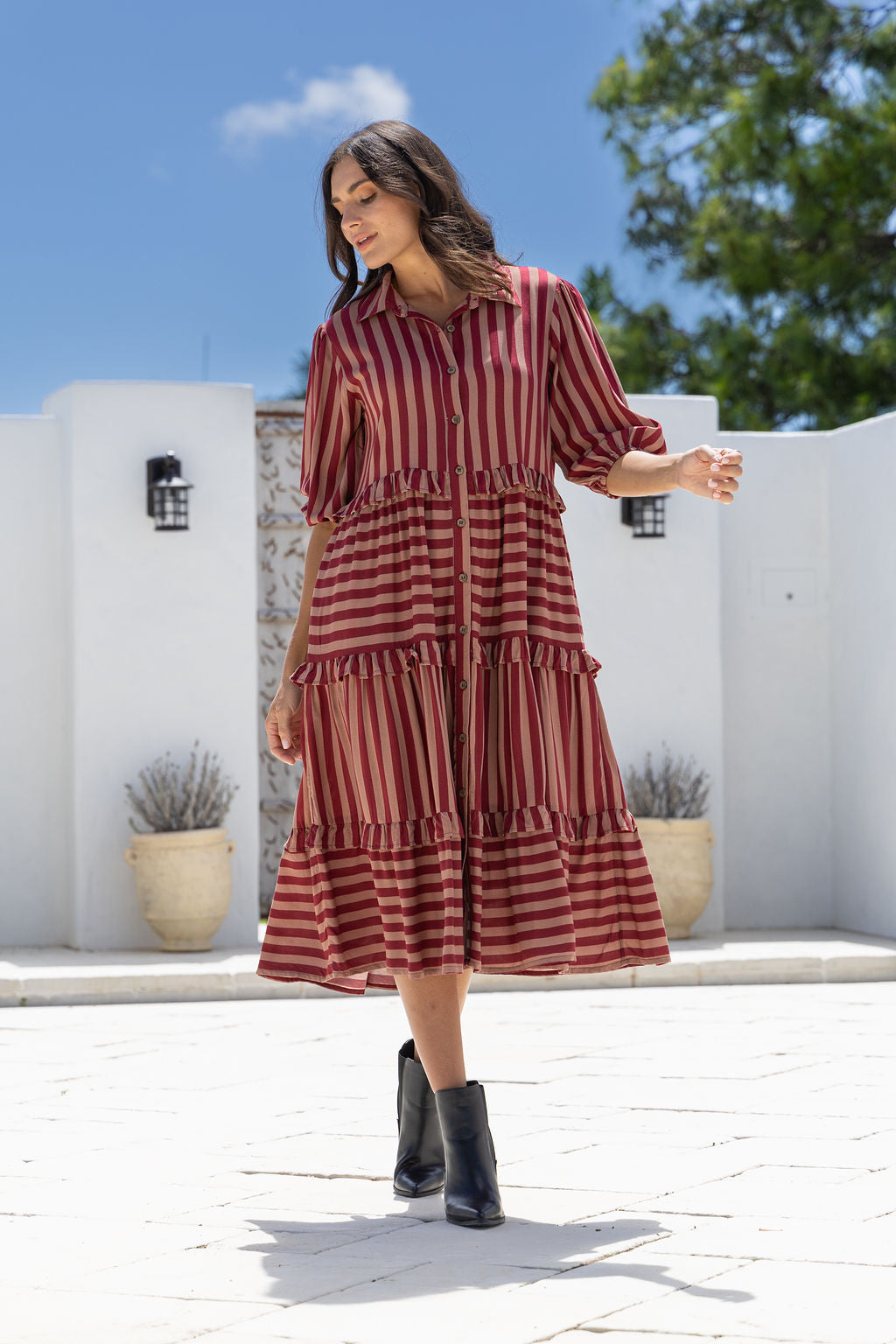 Belmont Midi Dress ~ Mayfair Muse Print