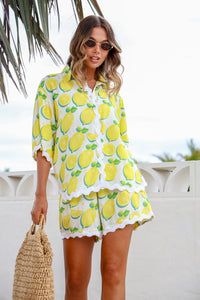 Limoncello ~ Ric Rac Short & Shirt Set