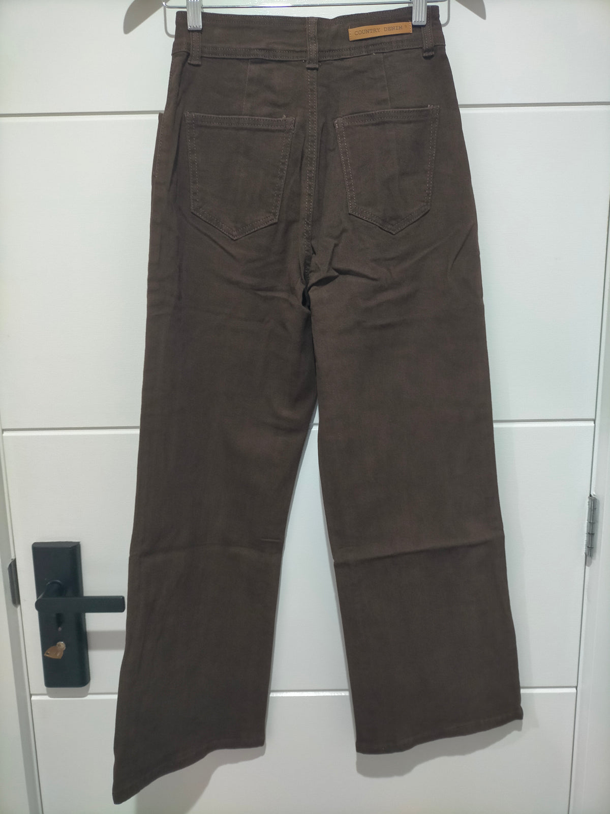 J-Lo Wide Leg Crop Jeans ~ Chocolate