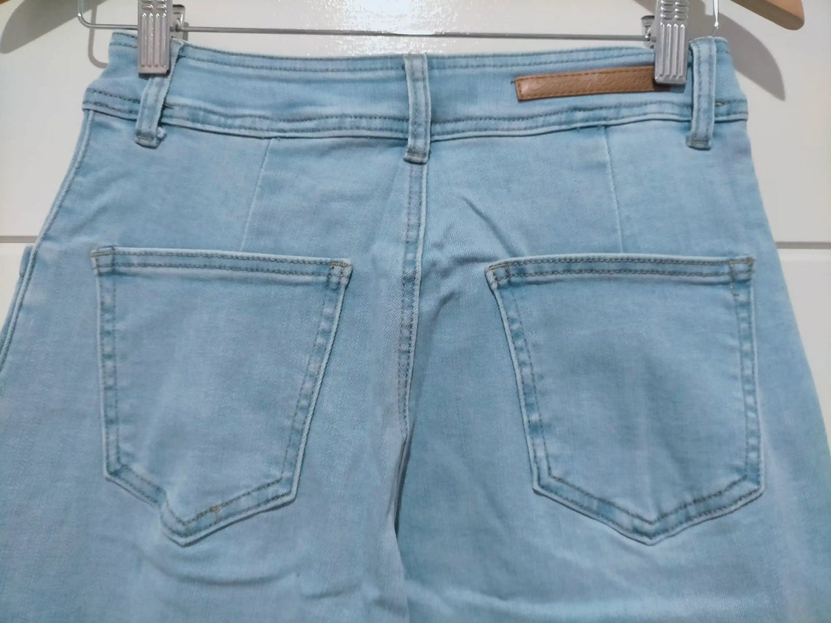 J-Lo Wide Leg Crop Jeans ~ Light Blue