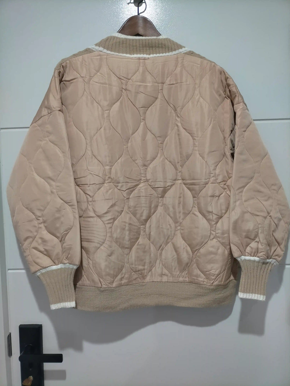 Jordan Knit Puffer Jacket Latte