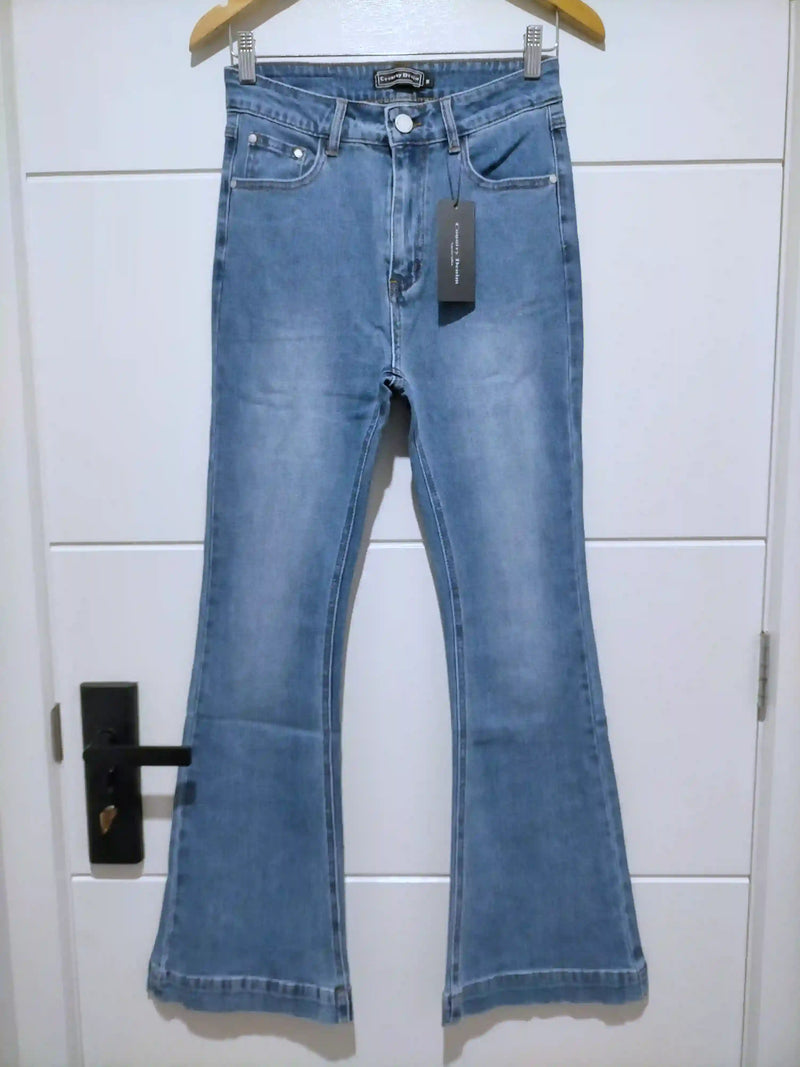 Koko Bell Bottom Jeans - Mid Blue