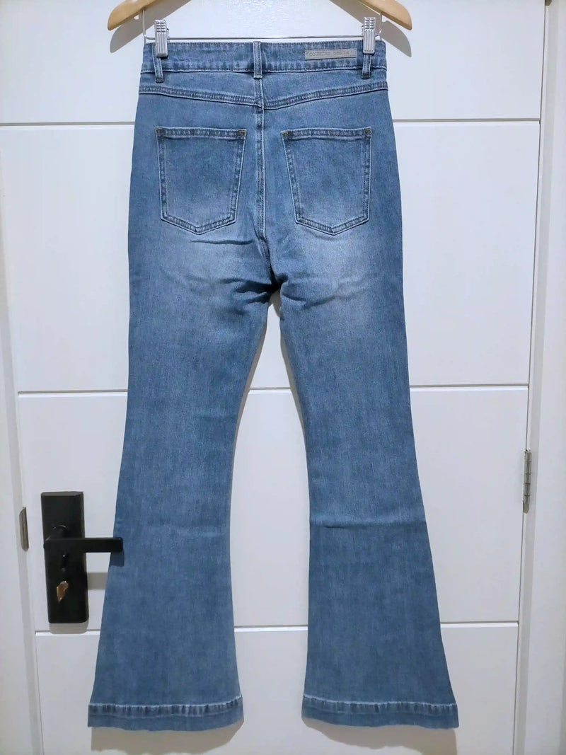 Koko Bell Bottom Jeans - Mid Blue