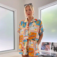 Lola Shirt Sun Lounger Print