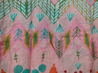 Malta Blouse Top ~ Pink Garden print