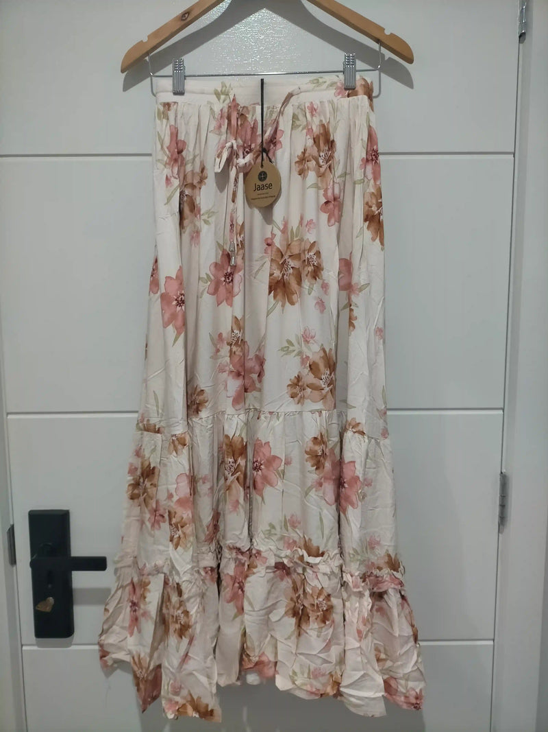 Marielle Maxi Skirt Love Story print