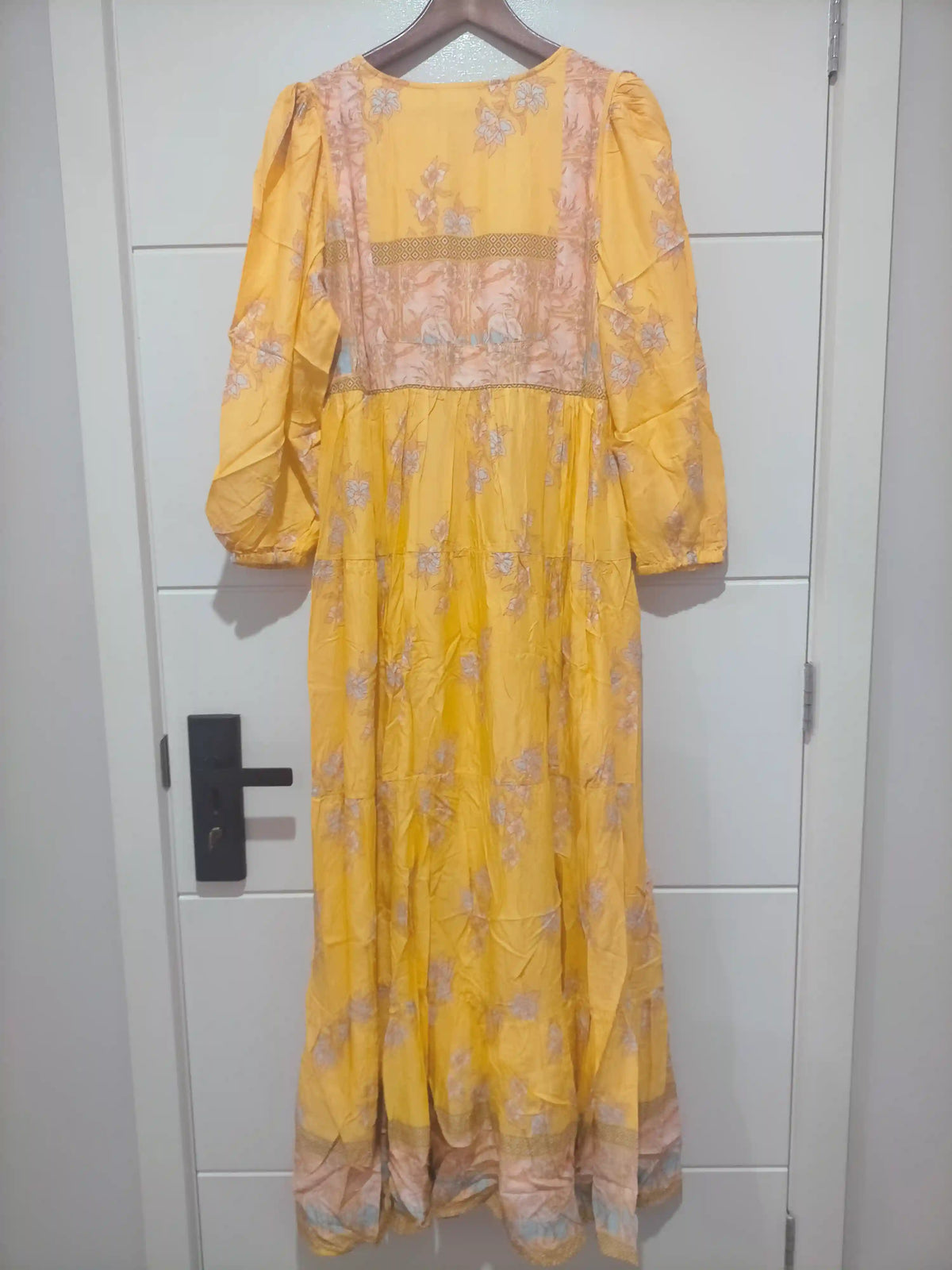 Meadow Maxi Dress Mango Paper Crane print