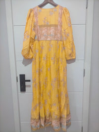 Meadow Maxi Dress Mango Paper Crane print