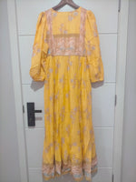 Meadow Maxi Dress Mango Paper Crane print