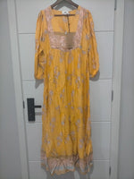 Meadow Maxi Dress Mango Paper Crane print