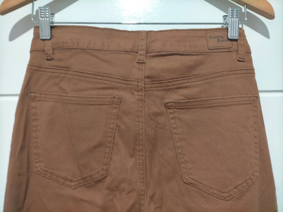 Milo Straight Leg Pocket Front Jeans ~ Tan