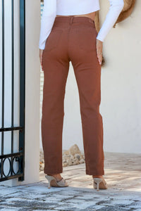 Milo Straight Leg Pocket Front Jeans ~ Tan