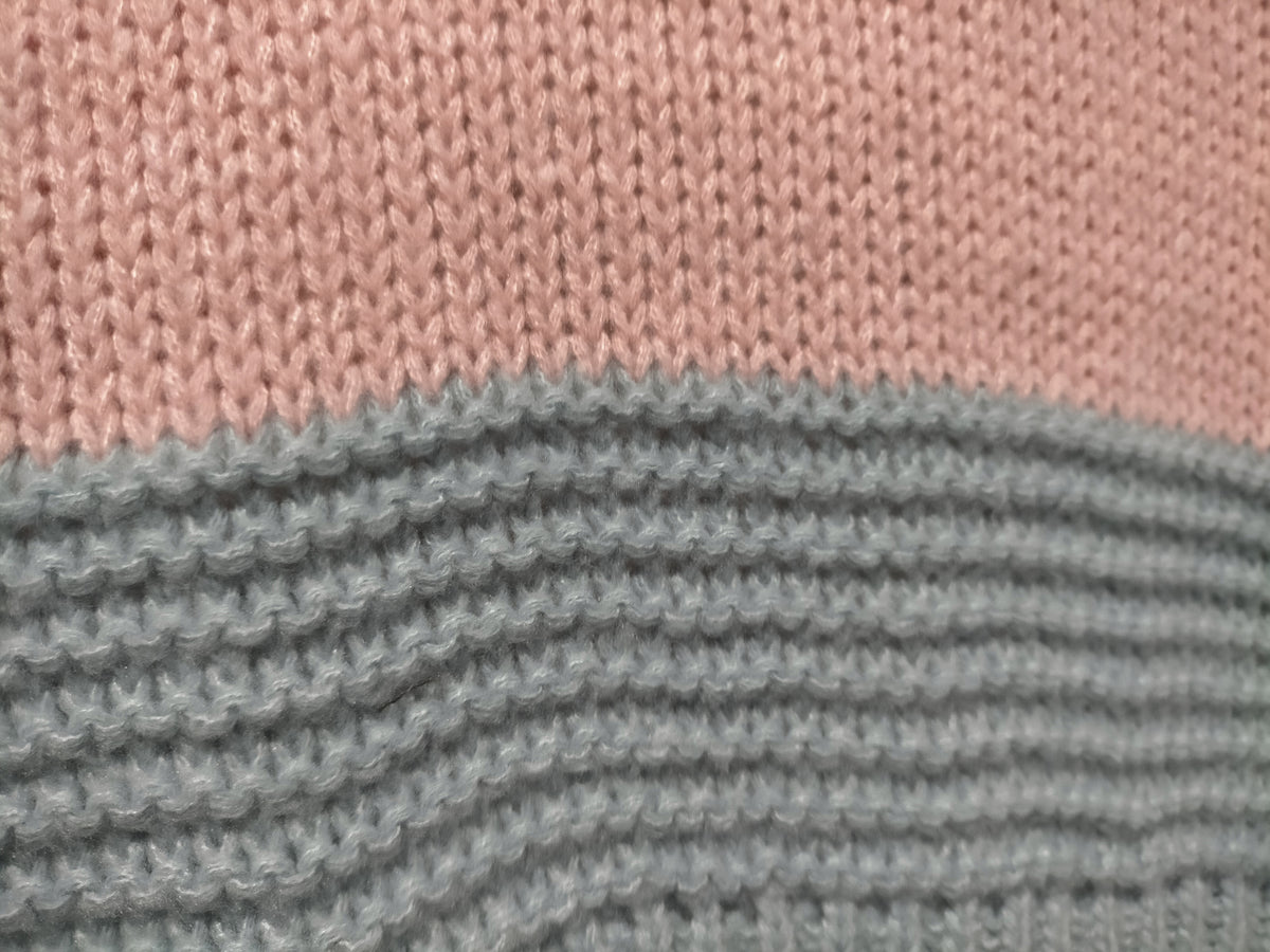 Minnesota Chunky Pocket Cardi ~ Pink, Blue and Cream