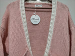 Minnesota Chunky Pocket Cardi - Pink, Blue and Cream