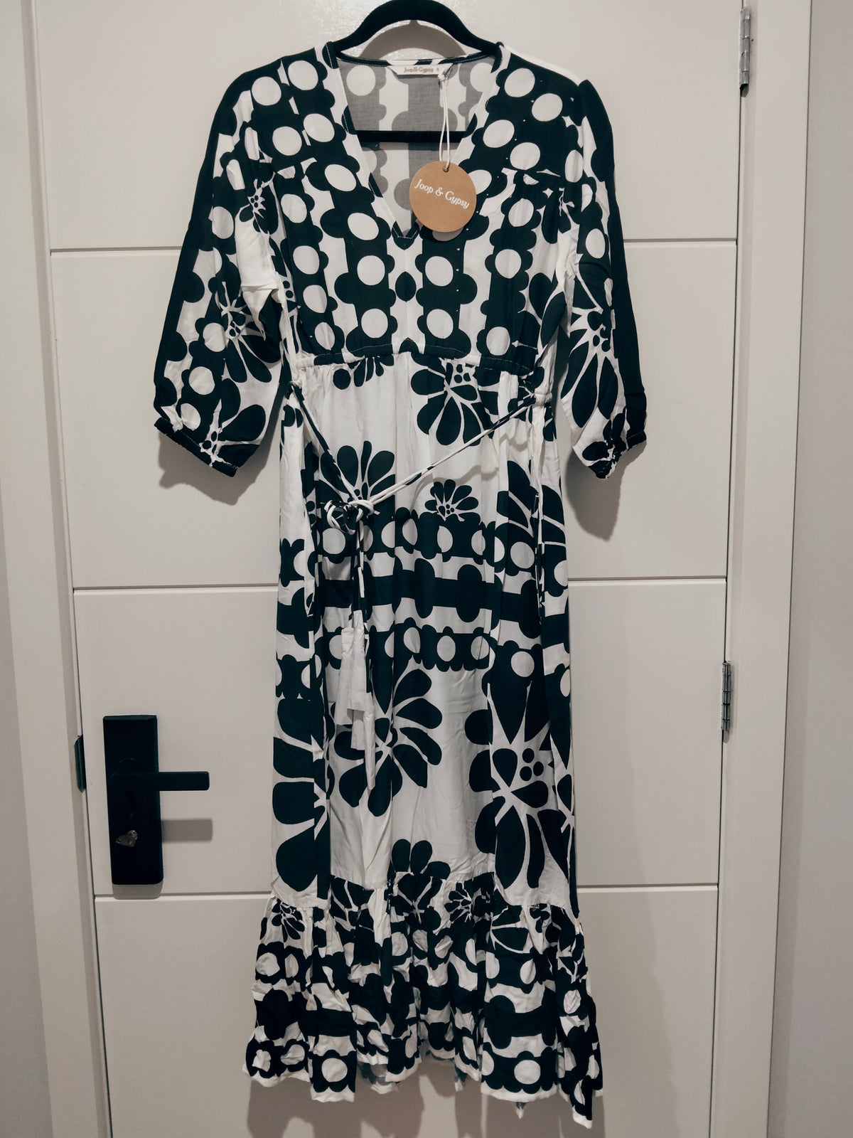 Mr Porter Maxi Dress ~ Black and White print